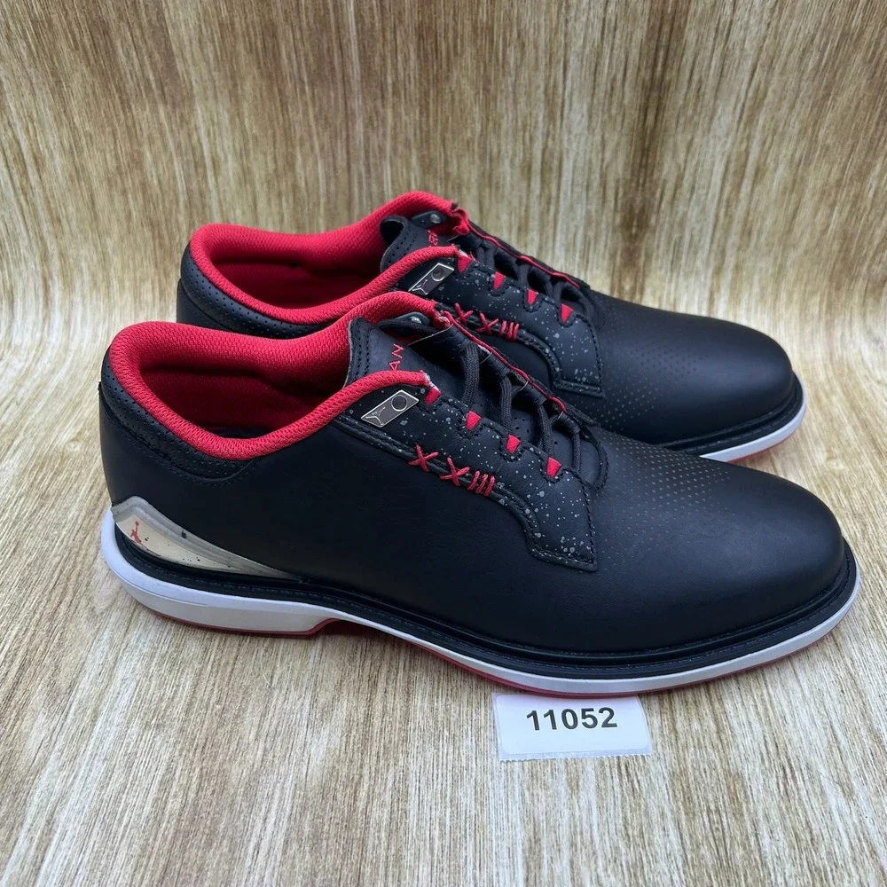 Nike Air Jordan ADG 5 Golf Shoes Men's Size 8.5 Black Fire Red FQ6642-001